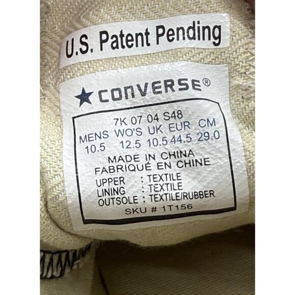 CONVERSE ALL STAR Navy Blue Lace-Free Slip On Sneakers 1T156 Size W 12.5 M 10.5 - Picture 8 of 9